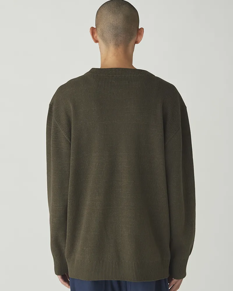 Flash Sale Co/Ny/Pe Knit Crew Neck Tops