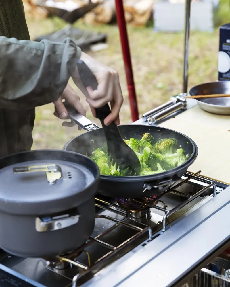 Hot Double Burner Stove Cooking|Stoves