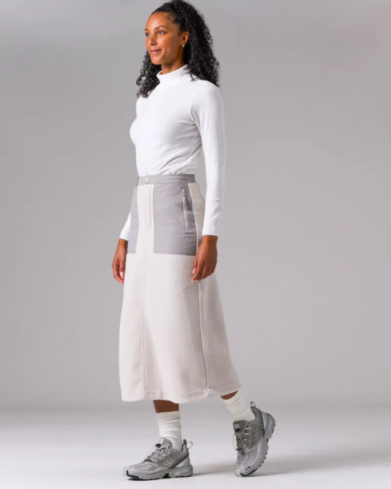 Discount Double Face Fleece Skirt Bottoms