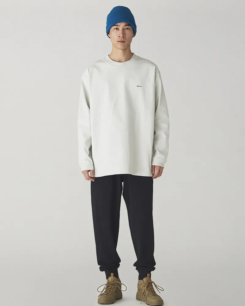 Outlet Heavy Cotton Border Long Sleeve T-Shirt Tops