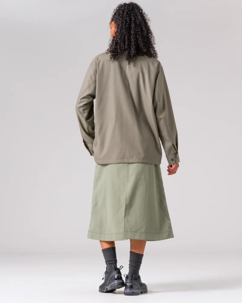 New Hybrid Wool Shirt Tops