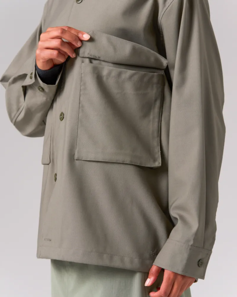 New Hybrid Wool Shirt Tops
