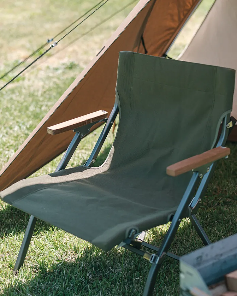 Hot Luxury Low Beach Chair in Dark Green Chairs