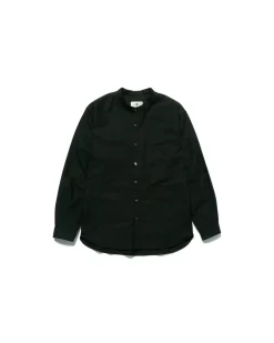 Outlet Organic Cotton OX Stand Collar Shirt Tops