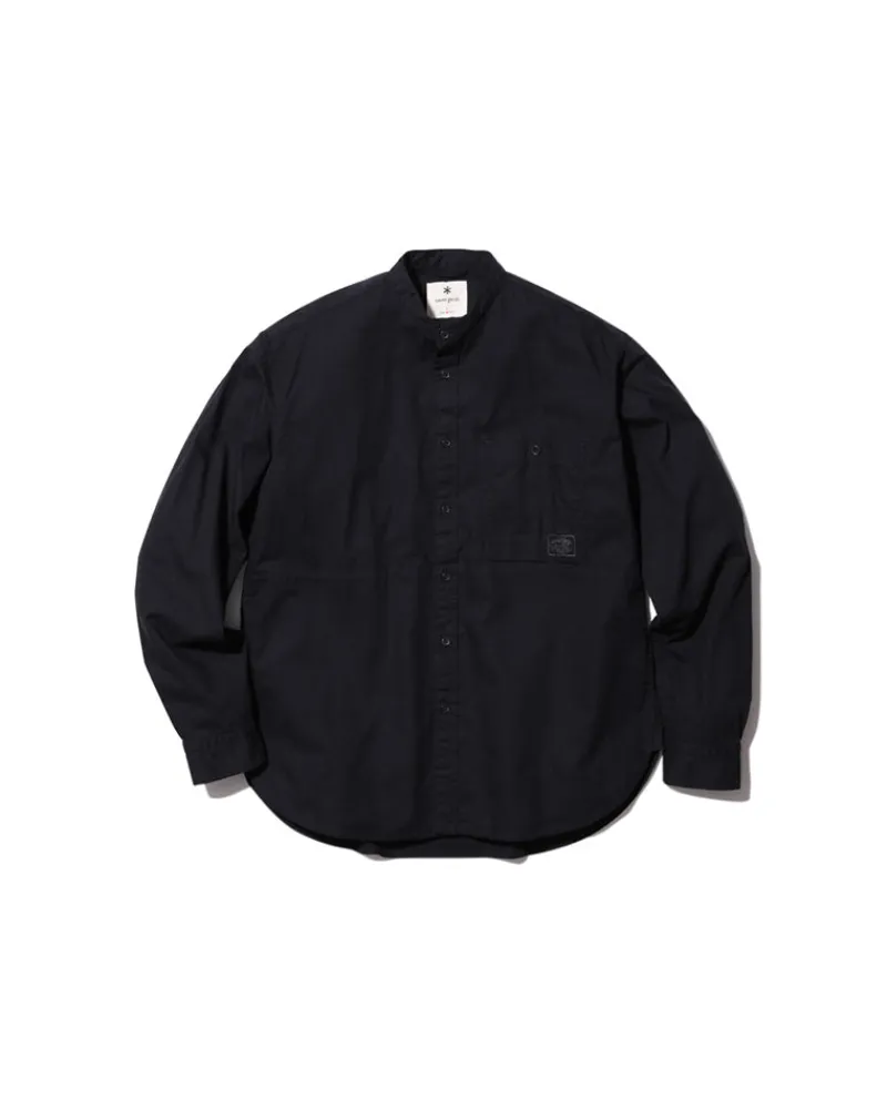 Discount Organic Cotton Poplin Stand-Collar Shirt Tops