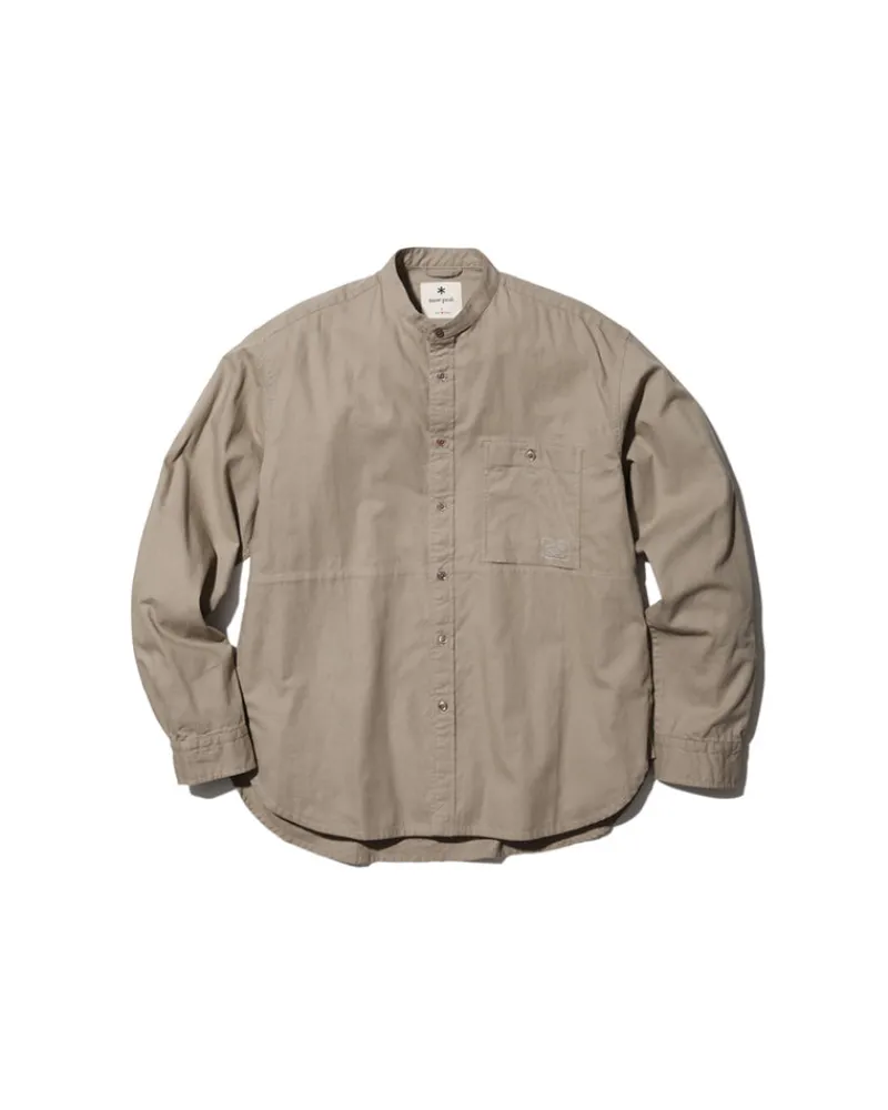 Discount Organic Cotton Poplin Stand-Collar Shirt Tops