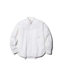 Discount Organic Cotton Poplin Stand-Collar Shirt Tops
