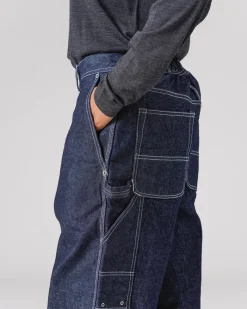 Discount Recycled Cotton Denim Wide Pants Bottoms