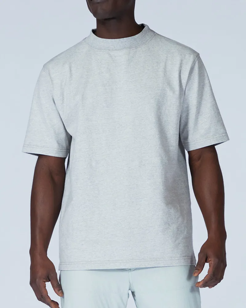 Flash Sale Recycled Cotton Heavy Mockneck T-Shirt Tops