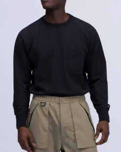 Outlet Recycled Cotton Long Sleeve T-Shirt Tops
