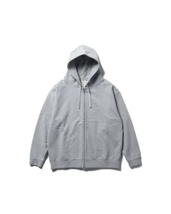 New Recycled Cotton Zip-Up Hoodie Tops