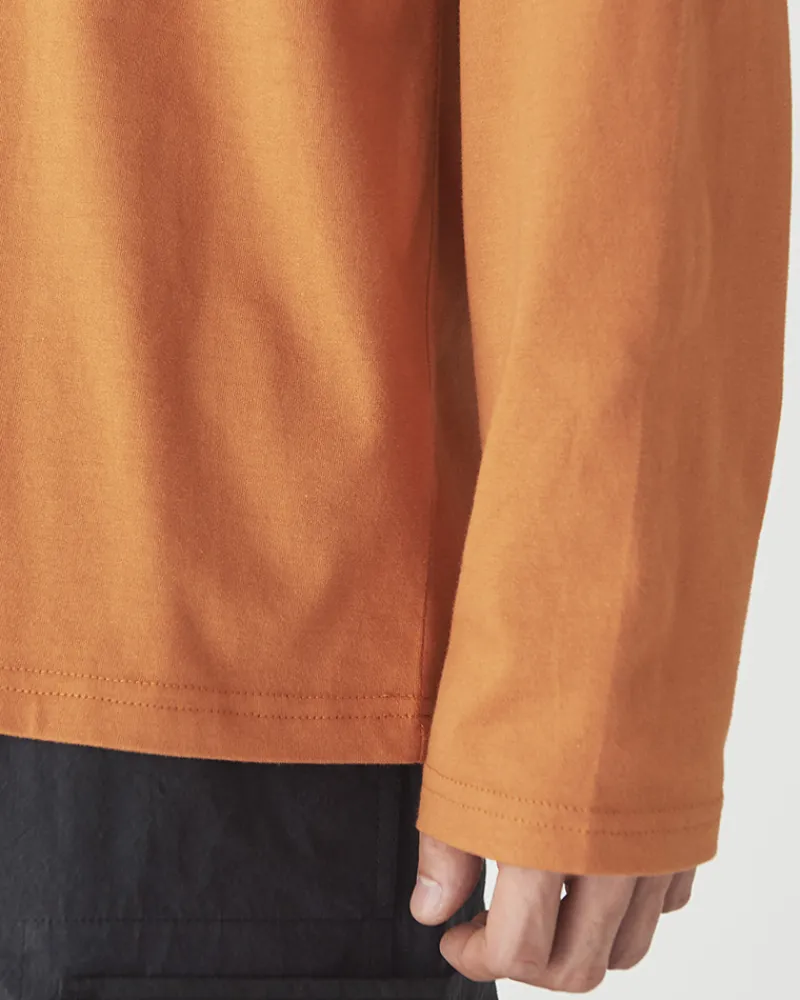 Online Soft Cotton Logo Long Sleeve T-Shirt Tops