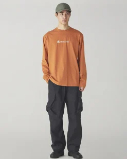 Online Soft Cotton Logo Long Sleeve T-Shirt Tops