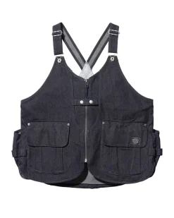 Shop Takibi Denim Vest Outerwear