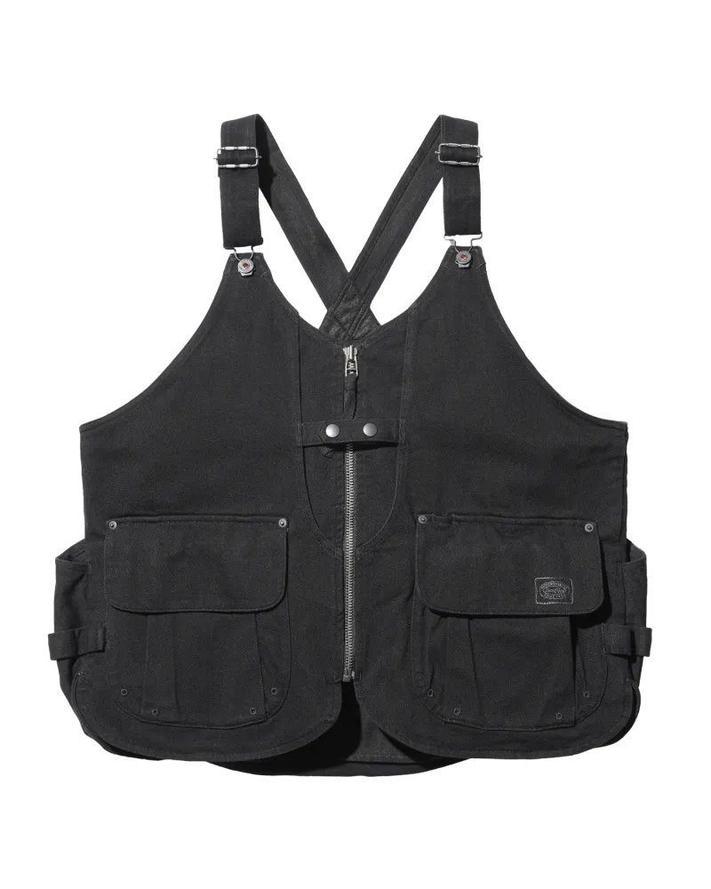 Shop Takibi Denim Vest Outerwear