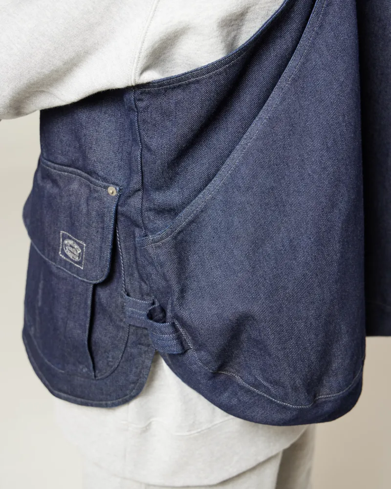 Shop Takibi Denim Vest Outerwear