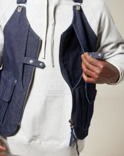 Shop Takibi Denim Vest Outerwear